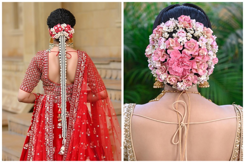 10 Whimsical Wedding Hairstyles with Flowers for Every Indian Bride
